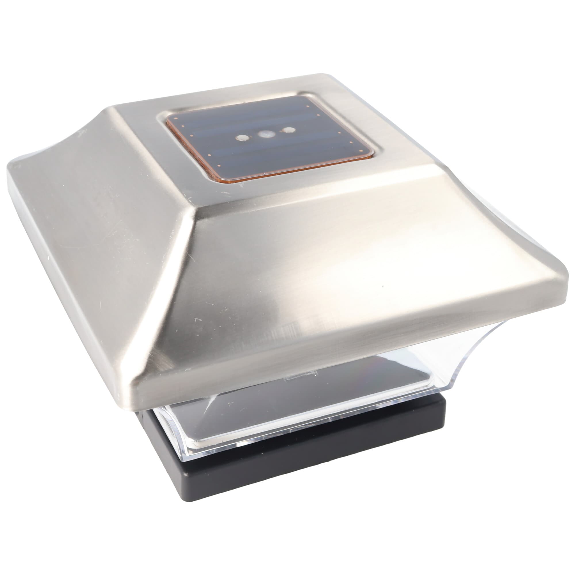 Lampadaire de clôture Lumière solaire à LED pour poteaux de clôture, capuchons de poteaux de jardin, poteaux de clôture similaires à GL067SSDU avec 2