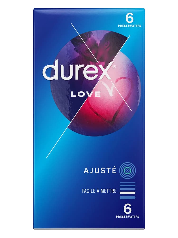 Durex Love 6 Préservatifs Faciles et Rapides à Poser