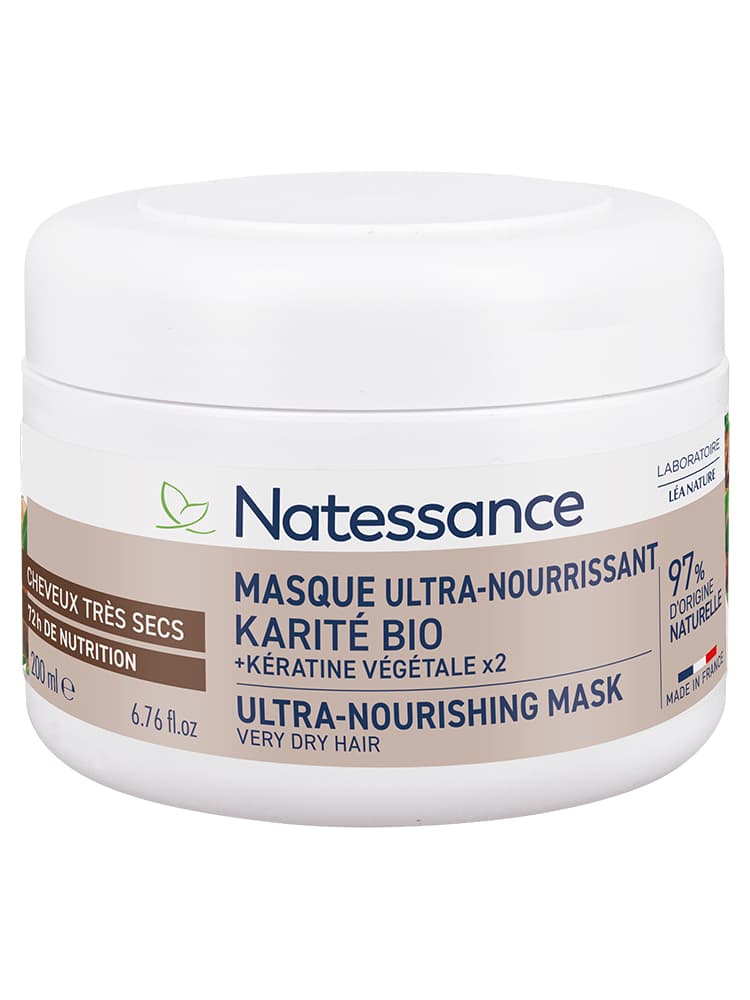 Natessance Masque Ultra-Nourrissant Kératine Végétale & Karité 200 ml