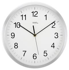Horloge murale ronde radio-pilotée en aluminium Taille : Diamètre 30cm